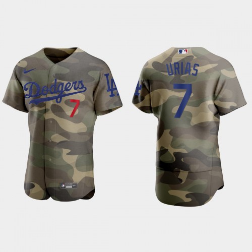 Los Angeles Los Angeles Dodgers #7 Julio Urias Men's 2021 Armed Forces Day Authentic Jersey -Camo Men's cheap jerseys for sale - CheapJerseys.Shop