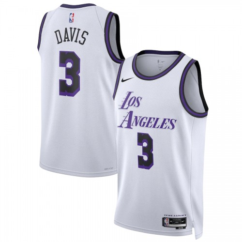 Los Angeles Los Angeles Lakers #3 Anthony Davis Unisex White 2022-23 Swingman Jersey - City Edition Mens cheap jerseys for sale - CheapJerseys.Shop