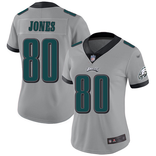 Eagles #80 Julio Jones Silver Women's Stitched Limited Inverted Legend Jersey cheap jerseys for sale - CheapJerseys.Shop