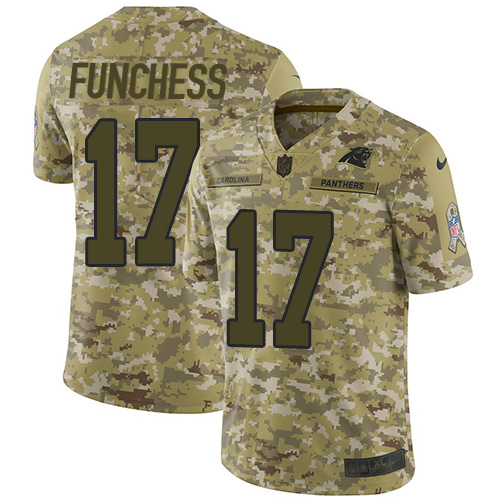 Carolina Panthers #17 Devin Funchess Camo Men's Stitched Limited 2018 Salute To Service Jersey Men's cheap jerseys for sale - CheapJerseys.Shop