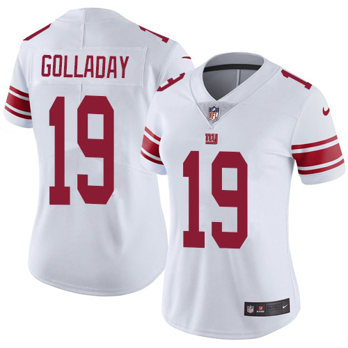 New York Giants #19 Kenny Golladay White Women's Stitched Vapor Untouchable Limited Jersey Womens cheap jerseys for sale - CheapJerseys.Shop