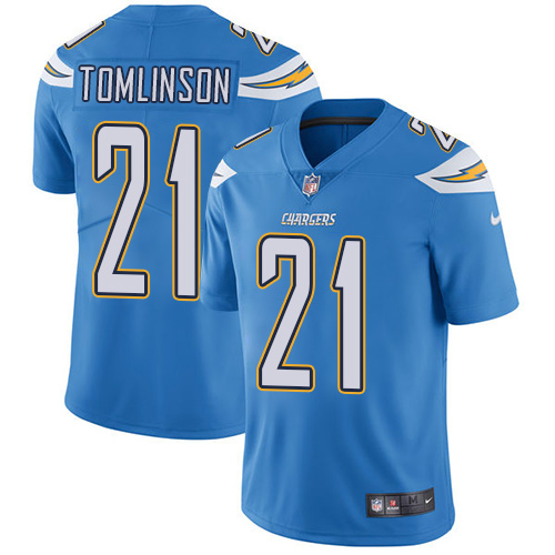 Chargers #21 LaDainian Tomlinson Electric Blue Alternate Men's Stitched Vapor Untouchable Limited Jersey cheap jerseys for sale - CheapJerseys.Shop