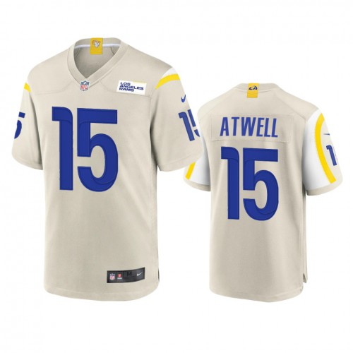 Los Angeles Los Angeles Rams #15 Tutu Atwell Men's Game Jersey - Bone Men's cheap jerseys for sale - CheapJerseys.Shop
