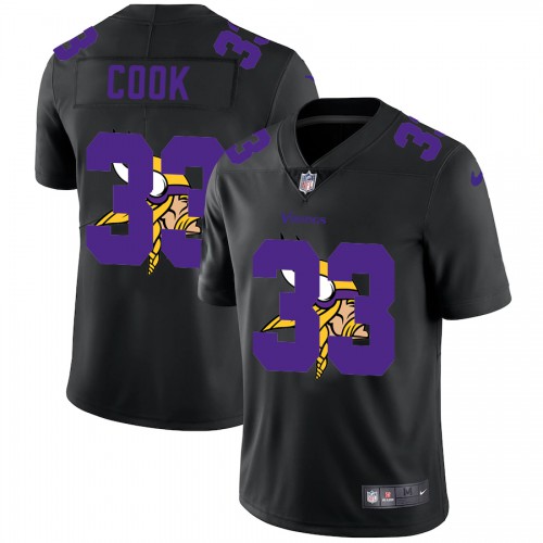 Minnesota Minnesota Vikings #33 Dalvin Cook Men's Team Logo Dual Overlap Limited Jersey Black Men's cheap jerseys for sale - CheapJerseys.Shop