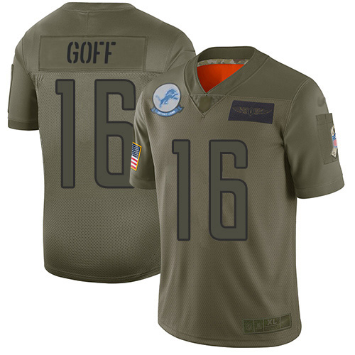 Detroit Lions #16 Jared Goff Camo Youth Stitched Limited 2019 Salute To Service Jersey cheap jerseys for sale - CheapJerseys.Shop