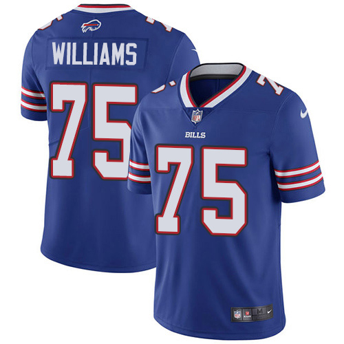 Buffalo Bills #75 Daryl Williams Royal Blue Team Color Men's Stitched Vapor Untouchable Limited Jersey Men's cheap jerseys for sale - CheapJerseys.Shop