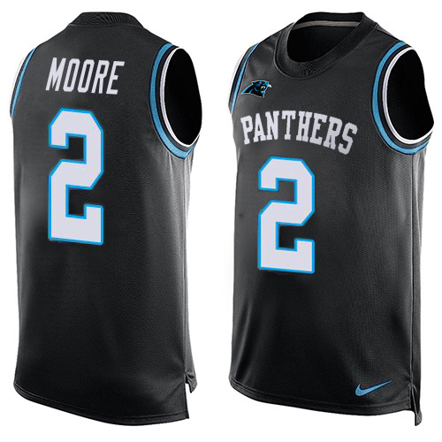 Panthers #2 DJ Moore Black Team Color Men's Stitched Limited Tank Top Jersey cheap jerseys for sale - CheapJerseys.Shop