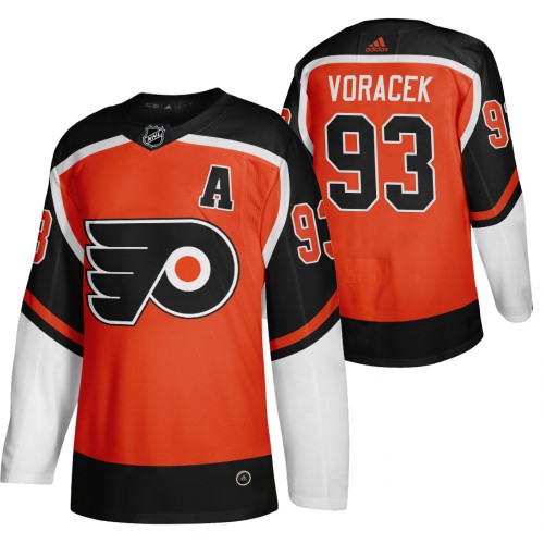 Philadelphia Philadelphia Flyers #93 Jakub Voracek Orange Men's 2020-21 Reverse Retro Alternate Jersey Men's cheap jerseys for sale - CheapJerseys.Shop