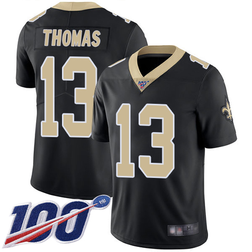 Saints #13 Michael Thomas Black Team Color Youth Stitched 100th Season Vapor Limited Jersey cheap jerseys for sale - CheapJerseys.Shop