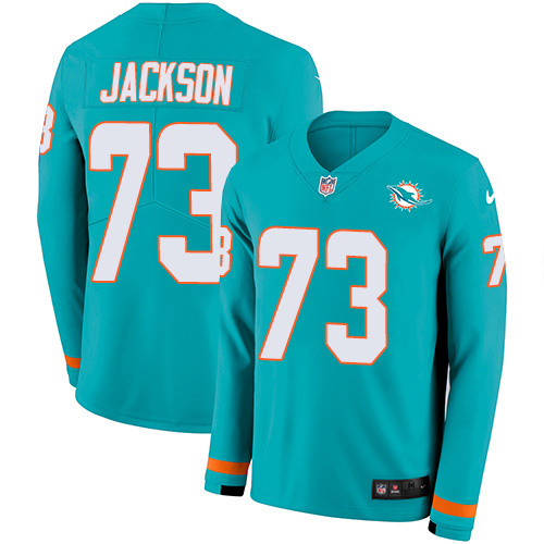 Miami Dolphins #73 Austin Jackson Aqua Green Team Color Youth Stitched Limited Therma Long Sleeve Jersey Youth cheap jerseys for sale - CheapJerseys.Shop