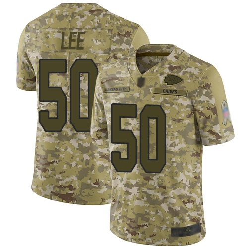 Kansas City Chiefs #50 Darron Lee Camo Men's Stitched Limited 2018 Salute To Service Jersey Men's cheap jerseys for sale - CheapJerseys.Shop