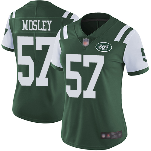 Jets #57 C.J. Mosley Green Team Color Women's Stitched Vapor Untouchable Limited Jersey cheap jerseys for sale - CheapJerseys.Shop