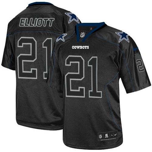 Cowboys #21 Ezekiel Elliott Lights Out Black Men's Stitched Elite Jersey cheap jerseys for sale - CheapJerseys.Shop