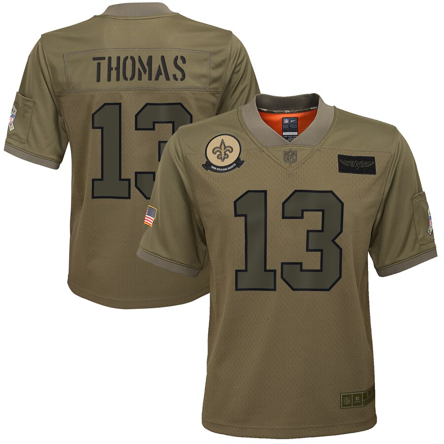 Youth New Orleans Saints #13 Michael Thomas Camo 2019 Salute To Service Game Jersey cheap jerseys for sale - CheapJerseys.Shop