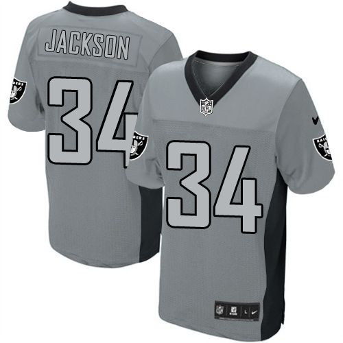 Raiders #34 Bo Jackson Grey Shadow Youth Stitched Elite Jersey cheap jerseys for sale - CheapJerseys.Shop