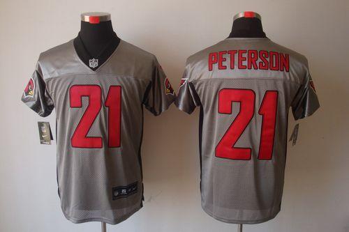 Cardinals #21 Patrick Peterson Grey Shadow Men's Stitched Elite Jersey cheap jerseys for sale - CheapJerseys.Shop