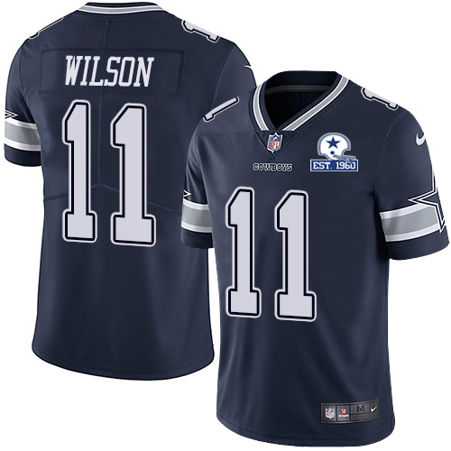 Dallas Cowboys #11 Cedrick Wilson Navy Blue Team Color Men's Stitched With Established In 1960 Patch Vapor Untouchable Limited Jersey Men's cheap jerseys for sale - CheapJerseys.Shop