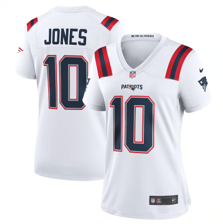 Women's Mac Jones White New England Patriots Player Game Jersey cheap jerseys for sale - CheapJerseys.Shop
