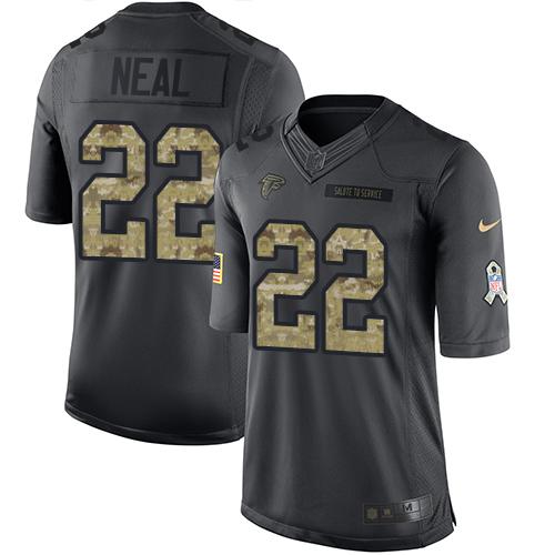 Atlanta Falcons #22 Keanu Neal Black Men's Stitched Limited 2016 Salute To Service Jersey Men's cheap jerseys for sale - CheapJerseys.Shop