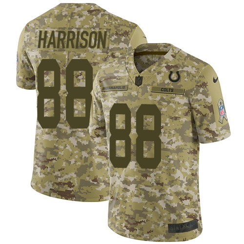 Indianapolis Colts #88 Marvin Harrison Camo Men's Stitched Limited 2018 Salute To Service Jersey Men's cheap jerseys for sale - CheapJerseys.Shop