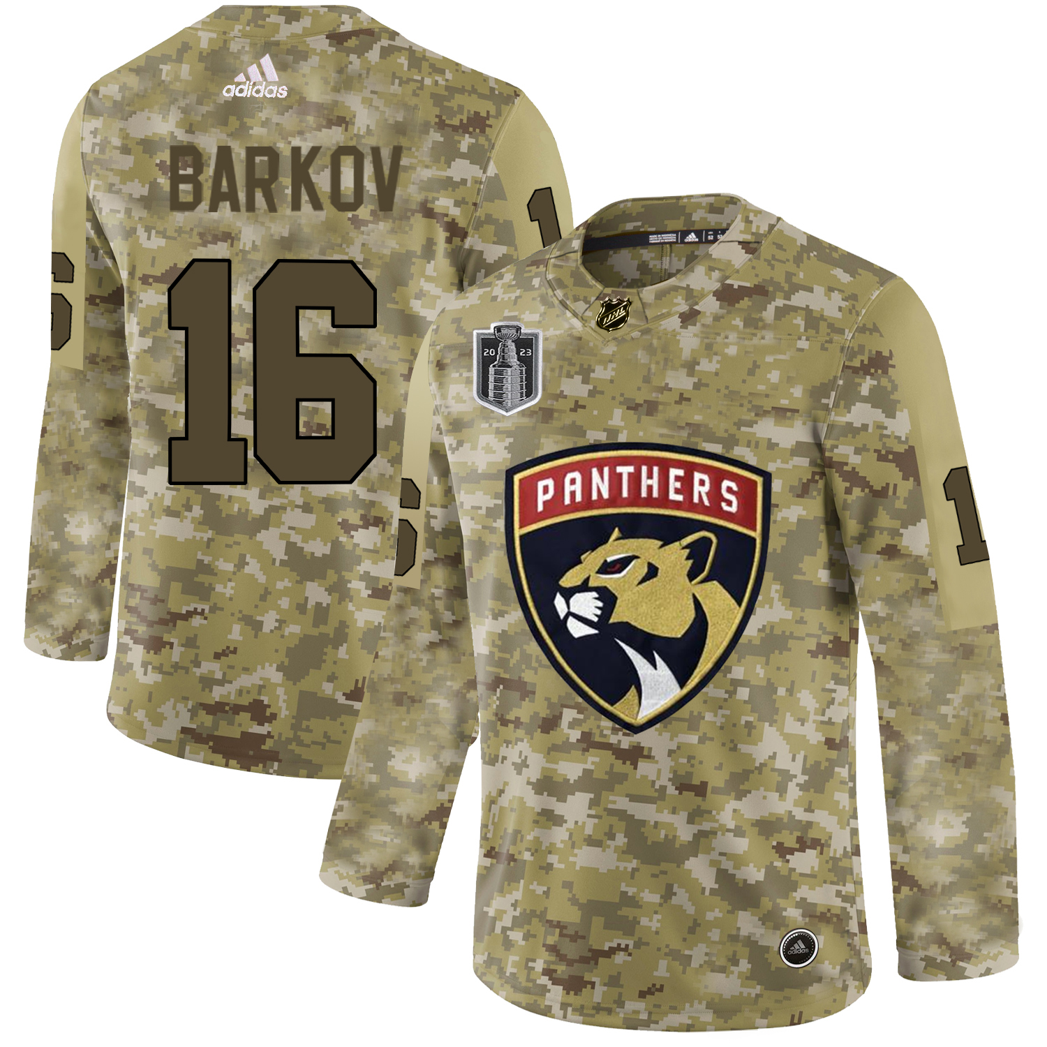 Lightning #16 Aleksander Barkov Camo 2023 Stanley Cup Final Patch Authentic Stitched Jersey cheap jerseys for sale - CheapJerseys.Shop