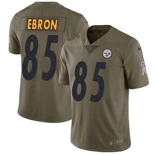 Pittsburgh Steelers #85 Eric Ebron Olive Men's Stitched Limited 2017 Salute To Service Jersey Men's cheap jerseys for sale - CheapJerseys.Shop