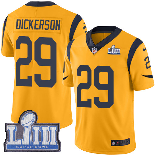 Rams #29 Eric Dickerson Gold Super Bowl LIII Bound Men's Stitched Limited Rush Jersey cheap jerseys for sale - CheapJerseys.Shop