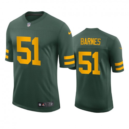 Green Bay Green Bay Packers #51 Krys Barnes Men's Alternate Vapor Limited Player Jersey - Green Men's cheap jerseys for sale - CheapJerseys.Shop