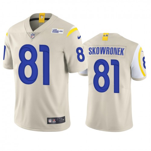 Los Angeles Los Angeles Rams #81 Ben Skowronek Men's Vapor Limited Jersey - Bone Men's cheap jerseys for sale - CheapJerseys.Shop