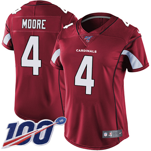 Cardinals #4 Rondale Moore Red Team Color Women's Stitched 100th Season Vapor Untouchable Limited Jersey cheap jerseys for sale - CheapJerseys.Shop