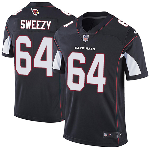 Arizona Cardinals #64 J.R. Sweezy Black Alternate Men's Stitched Vapor Untouchable Limited Jersey Men's cheap jerseys for sale - CheapJerseys.Shop