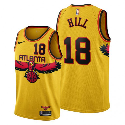 Atlanta Atlanta Hawks #18 Solomon Hill Womens 2021-22 City Edition Gold Jersey Womens cheap jerseys for sale - CheapJerseys.Shop