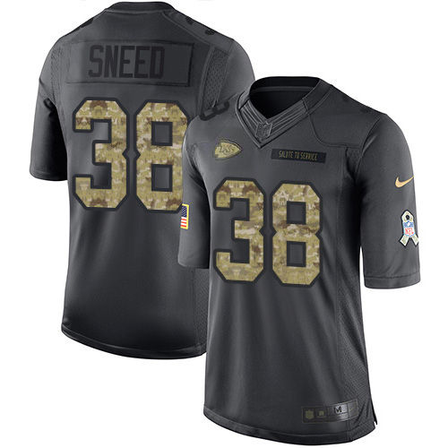 Chiefs #38 L'Jarius Sneed Black Men's Stitched Limited 2016 Salute To Service Jersey cheap jerseys for sale - CheapJerseys.Shop