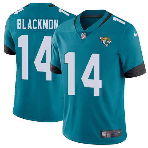 Jacksonville Jaguars #14 Justin Blackmon Teal Green Alternate Men's Stitched Vapor Untouchable Limited Jersey Men's cheap jerseys for sale - CheapJerseys.Shop