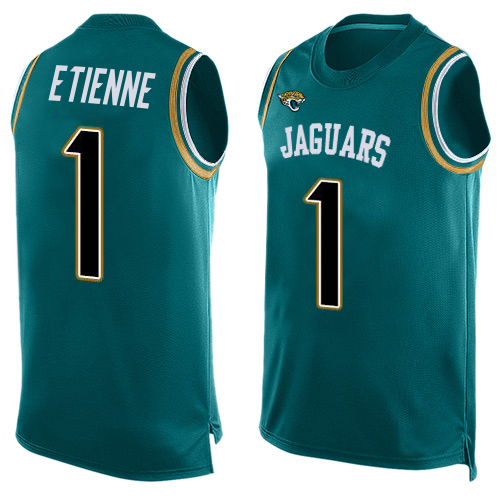 Jaguars #1 Travis Etienne Teal Green Team Color Men's Stitched Limited Tank Top Jersey cheap jerseys for sale - CheapJerseys.Shop