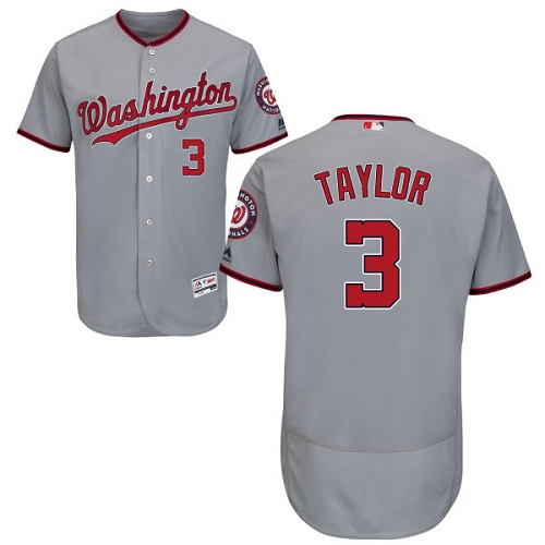 Washington Nationals #3 Michael Taylor Grey Flexbase Authentic Collection Stitched Jersey Men's cheap jerseys for sale - CheapJerseys.Shop