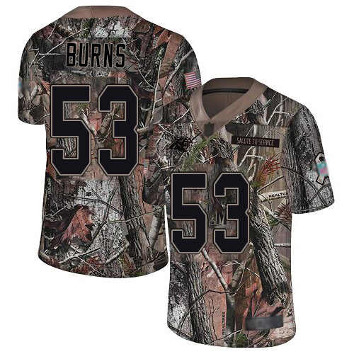 Panthers #53 Brian Burns Camo Men's Stitched Limited Rush Realtree Jersey cheap jerseys for sale - CheapJerseys.Shop