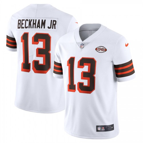 Cleveland Cleveland Browns #13 Odell Beckham Jr. 1946 Collection Alternate Vapor Limited Jersey - White Men's cheap jerseys for sale - CheapJerseys.Shop