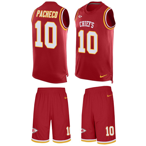 Chiefs #10 Isiah Pacheco Red Team Color Men's Stitched Limited Tank Top Suit Jersey cheap jerseys for sale - CheapJerseys.Shop