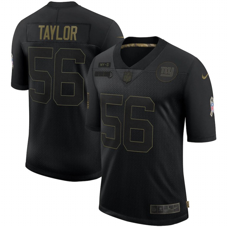 New York Giants #56 Lawrence Taylor 2020 Salute To Service Retired Limited Jersey Black cheap jerseys for sale - CheapJerseys.Shop
