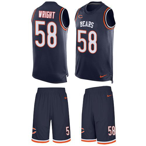 Bears #58 Darnell Wright Navy Blue Team Color Men's Stitched Limited Tank Top Suit Jersey cheap jerseys for sale - CheapJerseys.Shop