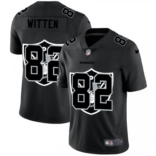 Las Vegas Las Vegas Raiders #82 Jason Witten Men's Team Logo Dual Overlap Limited Jersey Black Men's cheap jerseys for sale - CheapJerseys.Shop