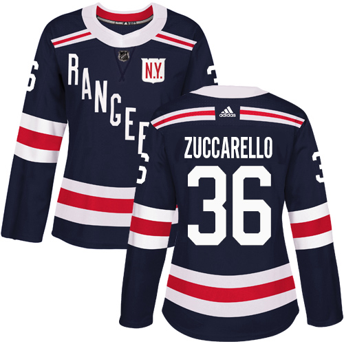 New York Rangers #36 Mats Zuccarello Navy Blue Authentic 2018 Winter Classic Women's Stitched Jersey Womens cheap jerseys for sale - CheapJerseys.Shop