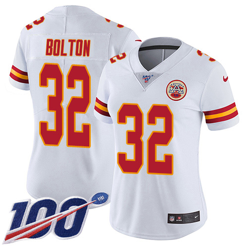 Chiefs #32 Nick Bolton White Women's Stitched 100th Season Vapor Limited Jersey cheap jerseys for sale - CheapJerseys.Shop