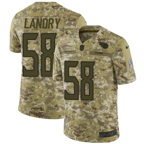Tennessee Titans #58 Harold Landry Camo Men's Stitched Limited 2018 Salute To Service Jersey Men's cheap jerseys for sale - CheapJerseys.Shop