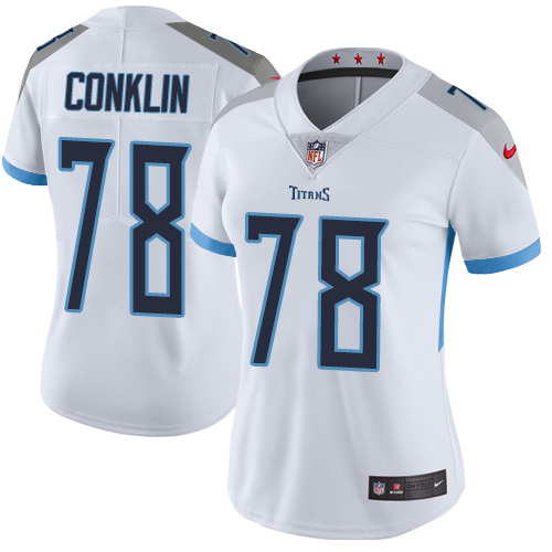 Tennessee Titans #78 Jack Conklin White Women's Stitched Vapor Untouchable Limited Jersey Womens cheap jerseys for sale - CheapJerseys.Shop