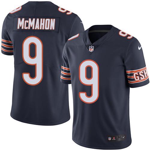Chicago Bears #9 Jim McMahon Navy Blue Team Color Men's Stitched Vapor Untouchable Limited Jersey Men's cheap jerseys for sale - CheapJerseys.Shop