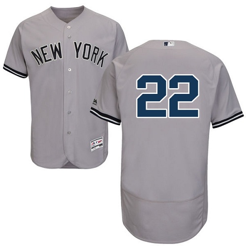 New York Yankees #22 Jacoby Ellsbury Grey Flexbase Authentic Collection Stitched Jersey Men's cheap jerseys for sale - CheapJerseys.Shop