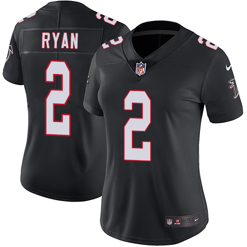 Atlanta Falcons #2 Matt Ryan Black Alternate Women's Stitched Vapor Untouchable Limited Jersey Womens cheap jerseys for sale - CheapJerseys.Shop
