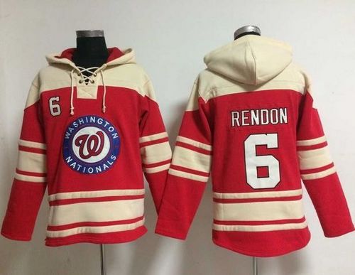Nationals #6 Anthony Rendon Red Sawyer Hooded Sweatshirt Hoodie cheap jerseys for sale - CheapJerseys.Shop